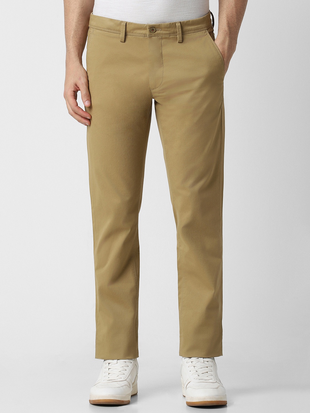

Van Heusen Sport Men Slim Fit Mid-Rise Trousers, Brown