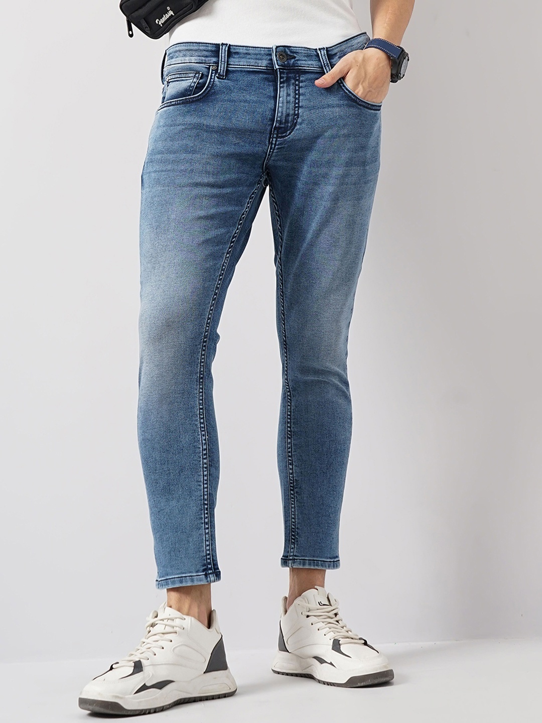

Celio Men Jean Skinny Fit Heavy Fade Jeans, Blue