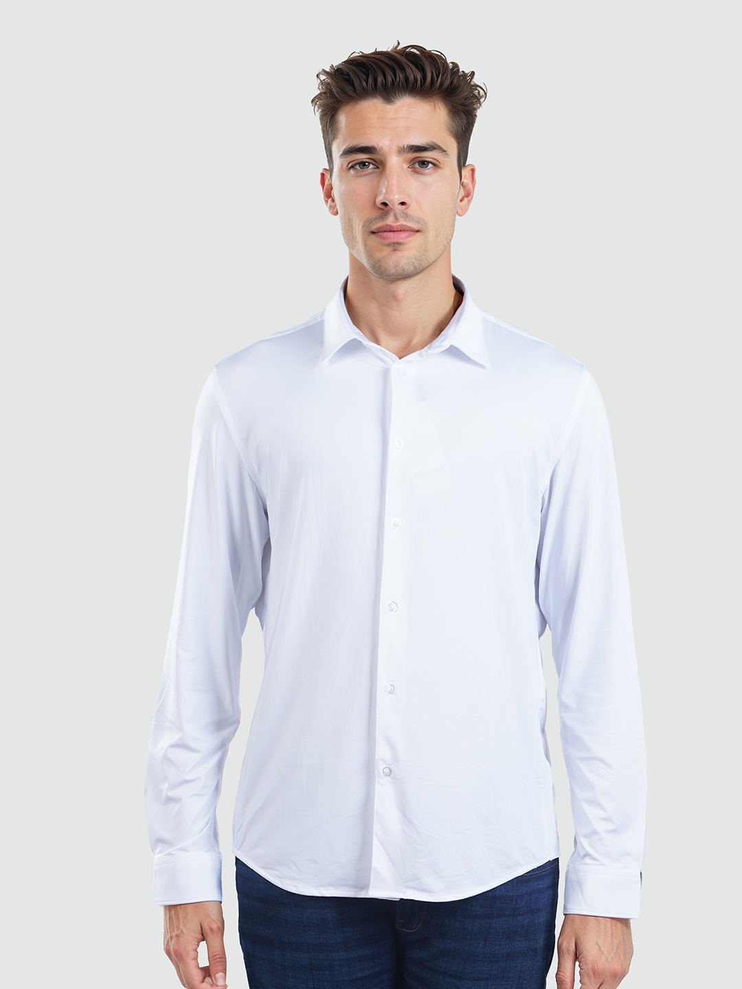 

Celio Men Classic Opaque Casual Shirt, White