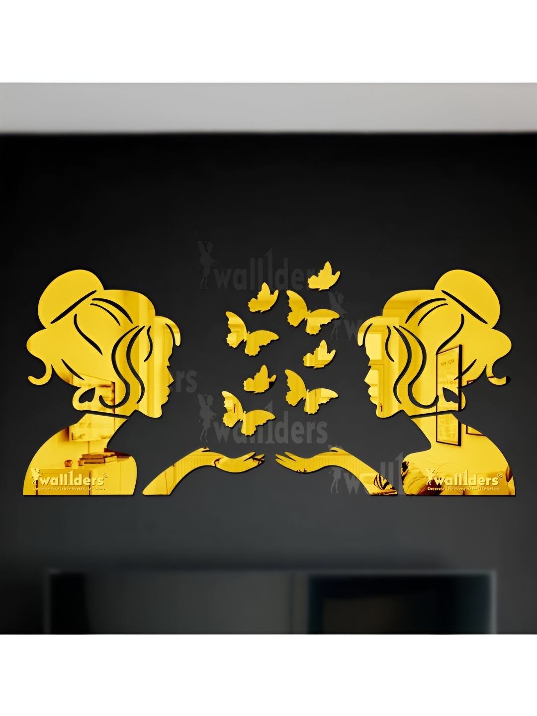 

Wall1ders Gold Toned Acrylic Wall Sticker