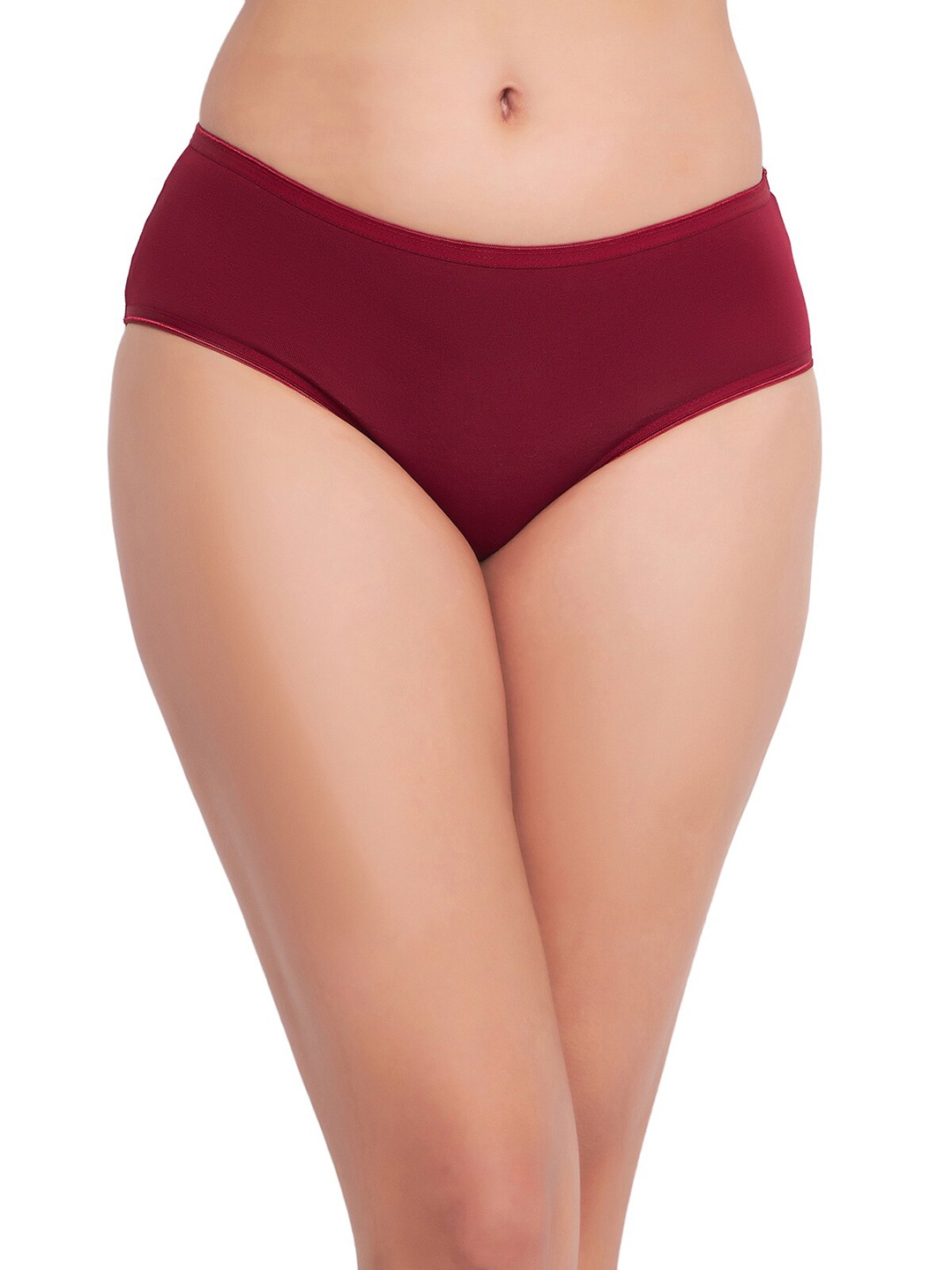 

Clovia Garfield Printed Rise Anti-Microbial Hipster Brief, Maroon