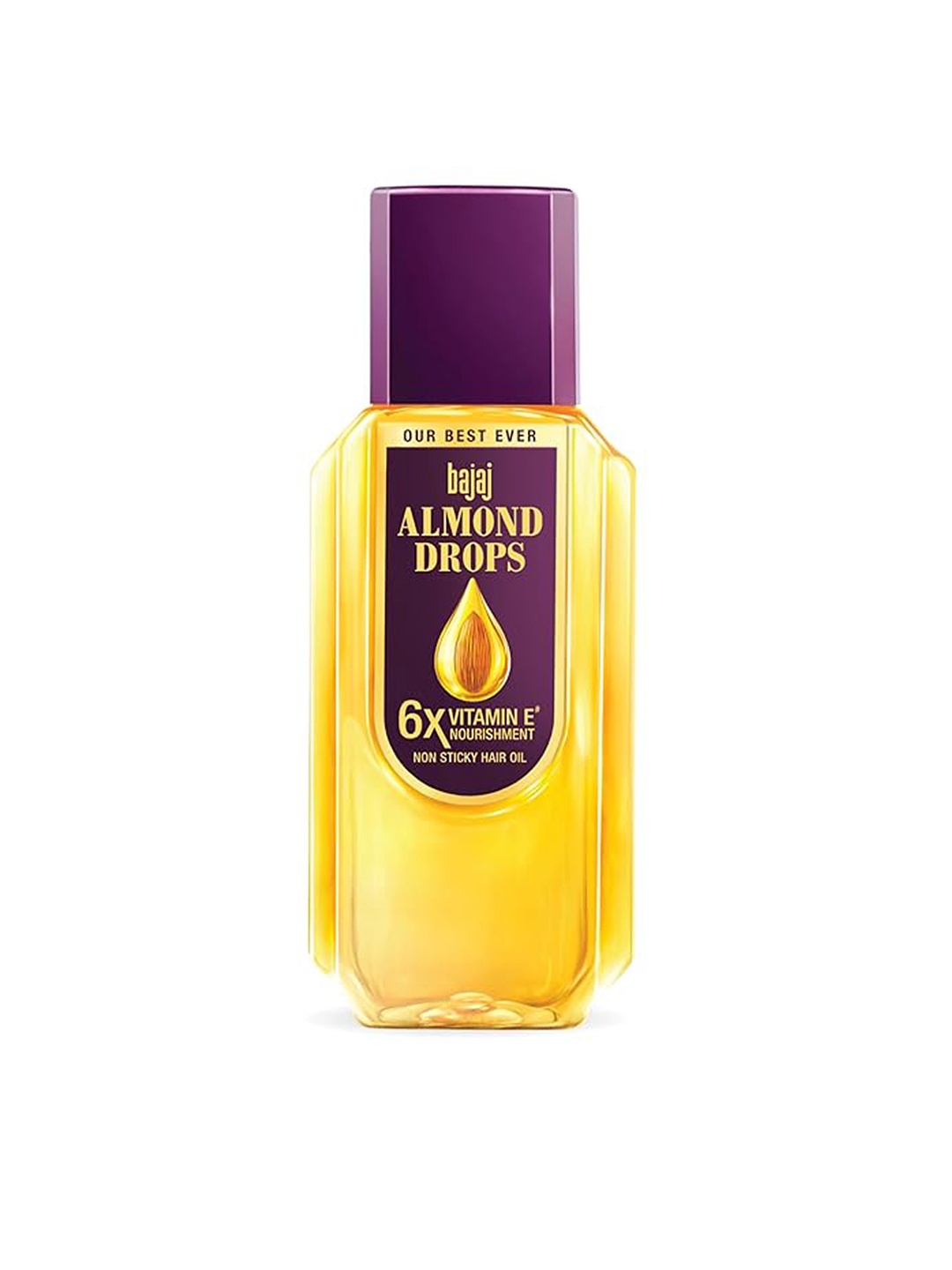 

BAJAJ CONSUMER CARE Almond Drops Non Sticky Hair Oil with Vitamin E - 285 ml, Yellow