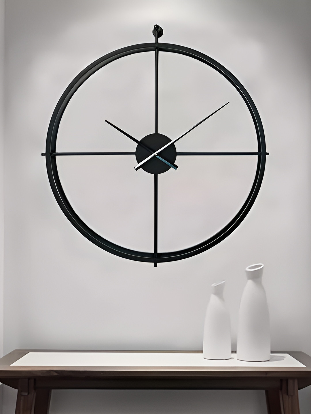 

Samara Home Black Contemporary Wall Clock