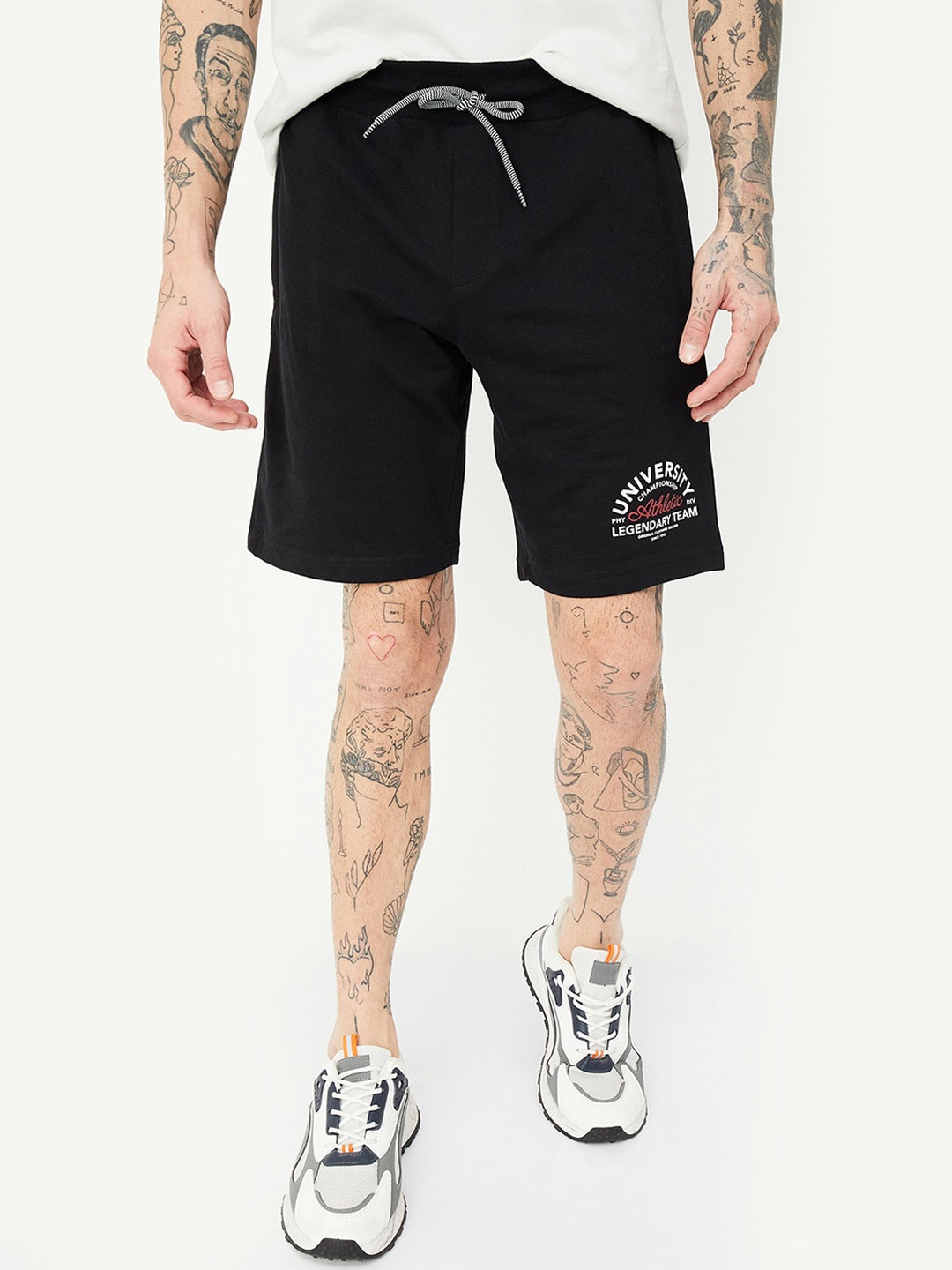 

max Men Training or Gym Sports Shorts, Black