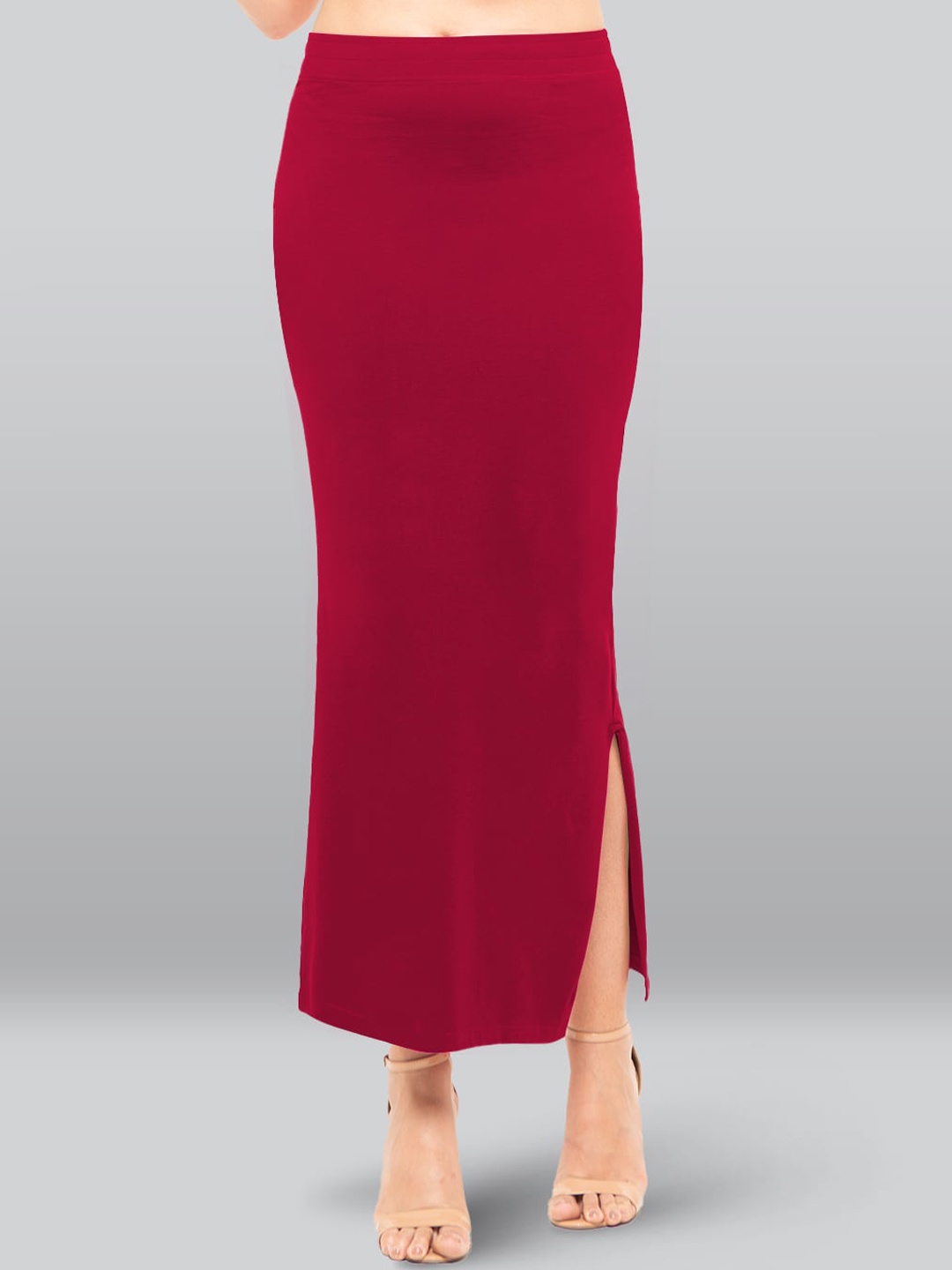 

LYRA Snug Fit Mid-Rise Cotton Saree Shapewear, Magenta