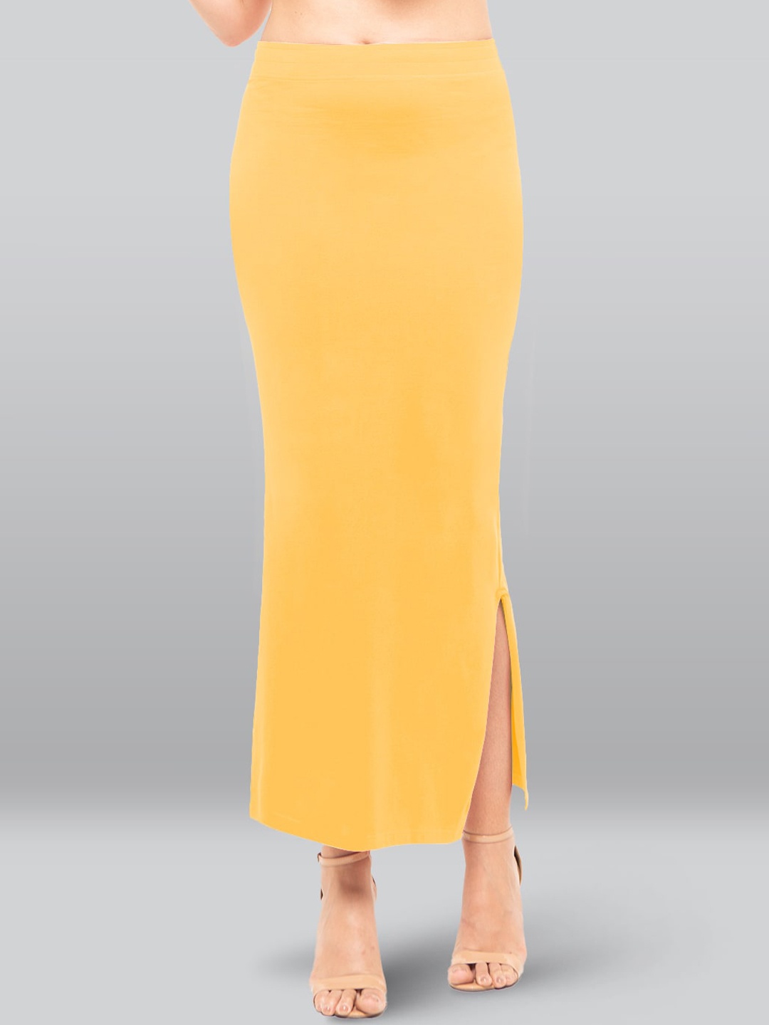 

LYRA Snug Fit Mid-Rise Cotton Saree Shapewear, Yellow