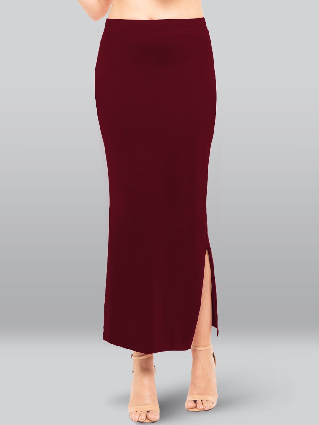 

LYRA Snug Fit Cotton Saree Shapewear, Maroon