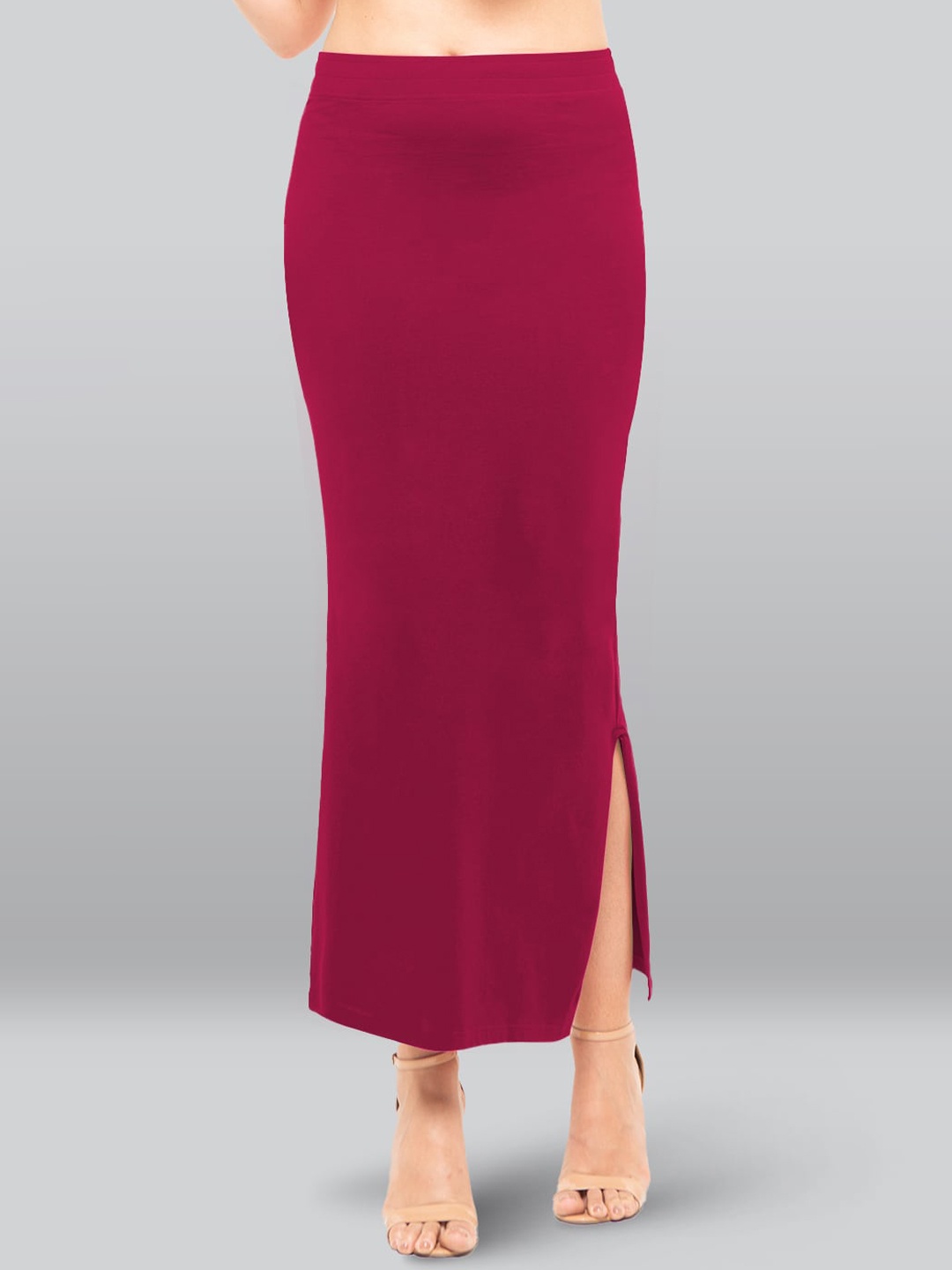 

LYRA Snug Fit Cotton Saree Shapewear, Magenta