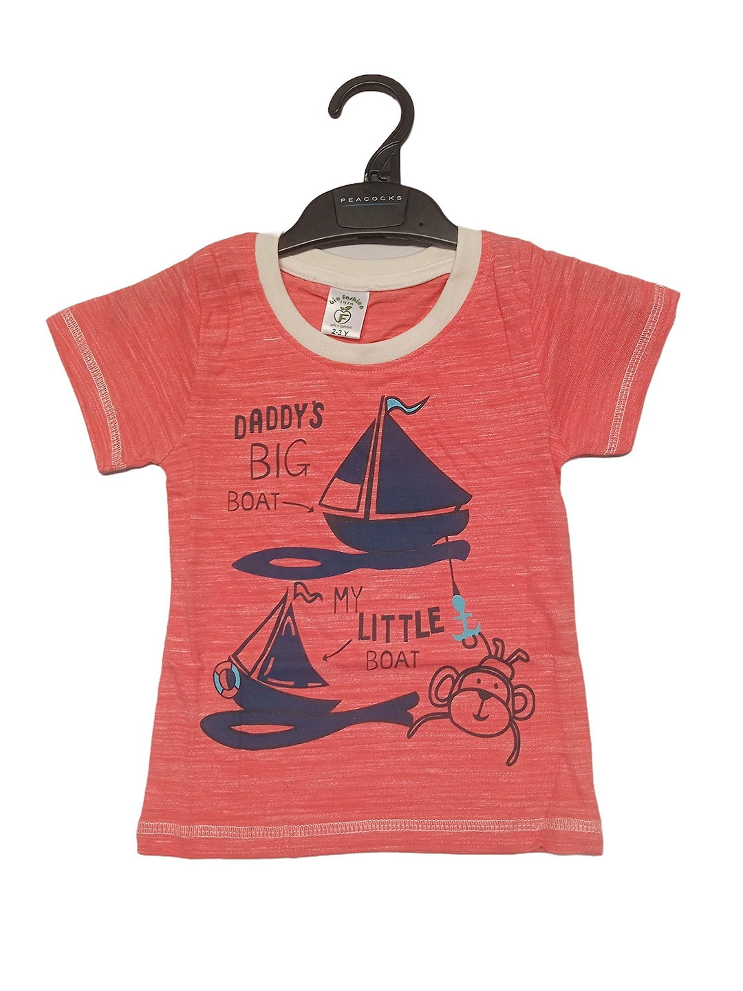 

BAESD Boys Typography Printed Cotton T-shirt, Pink