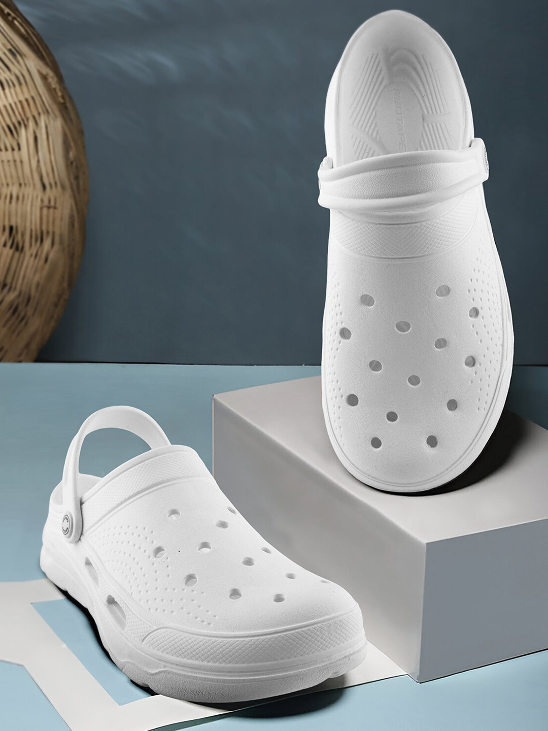 

Red Tape Men Self Design Clogs, White