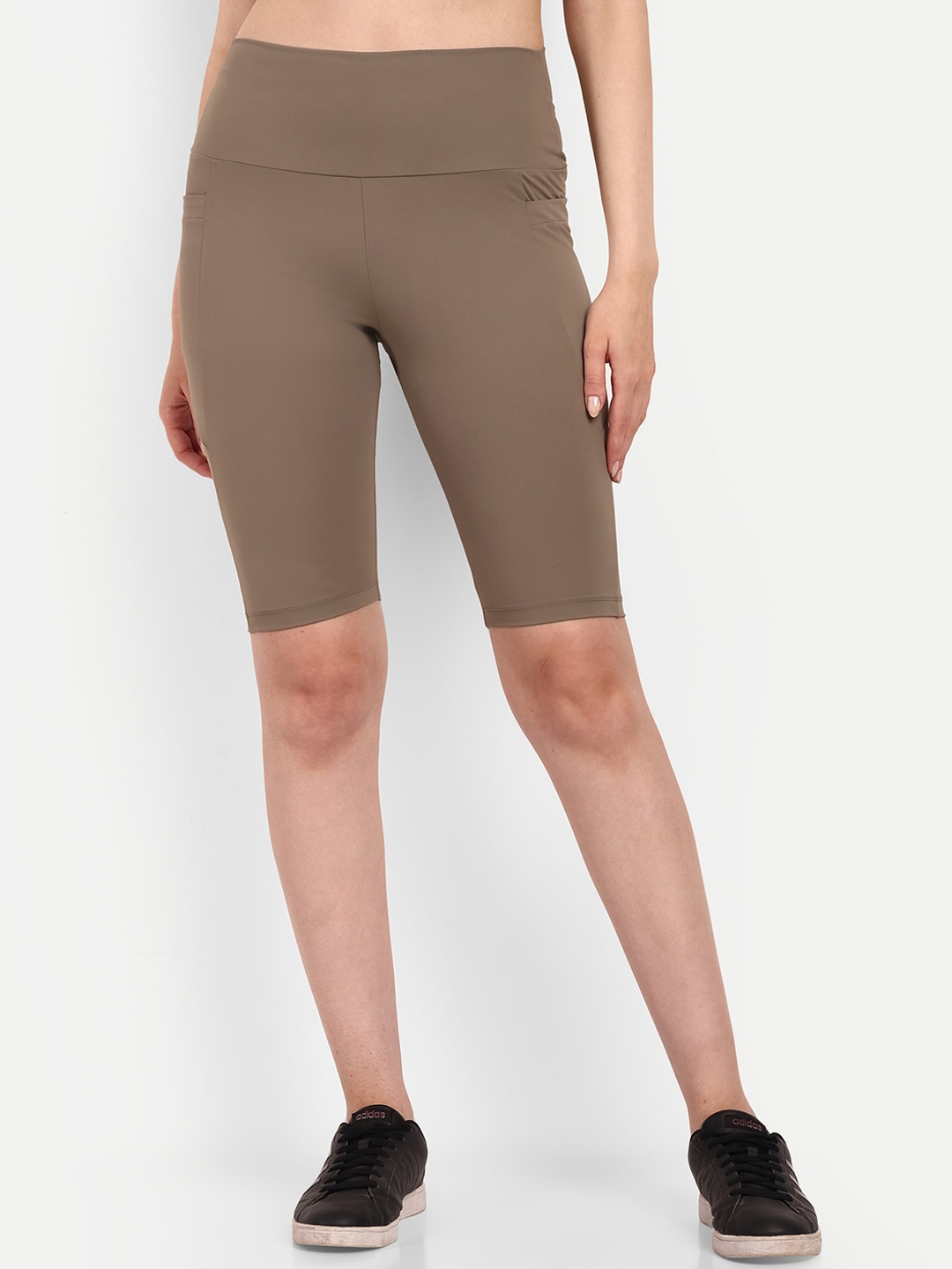 

PANDORNA High-Rise Above-Knee Gym Tights, Khaki