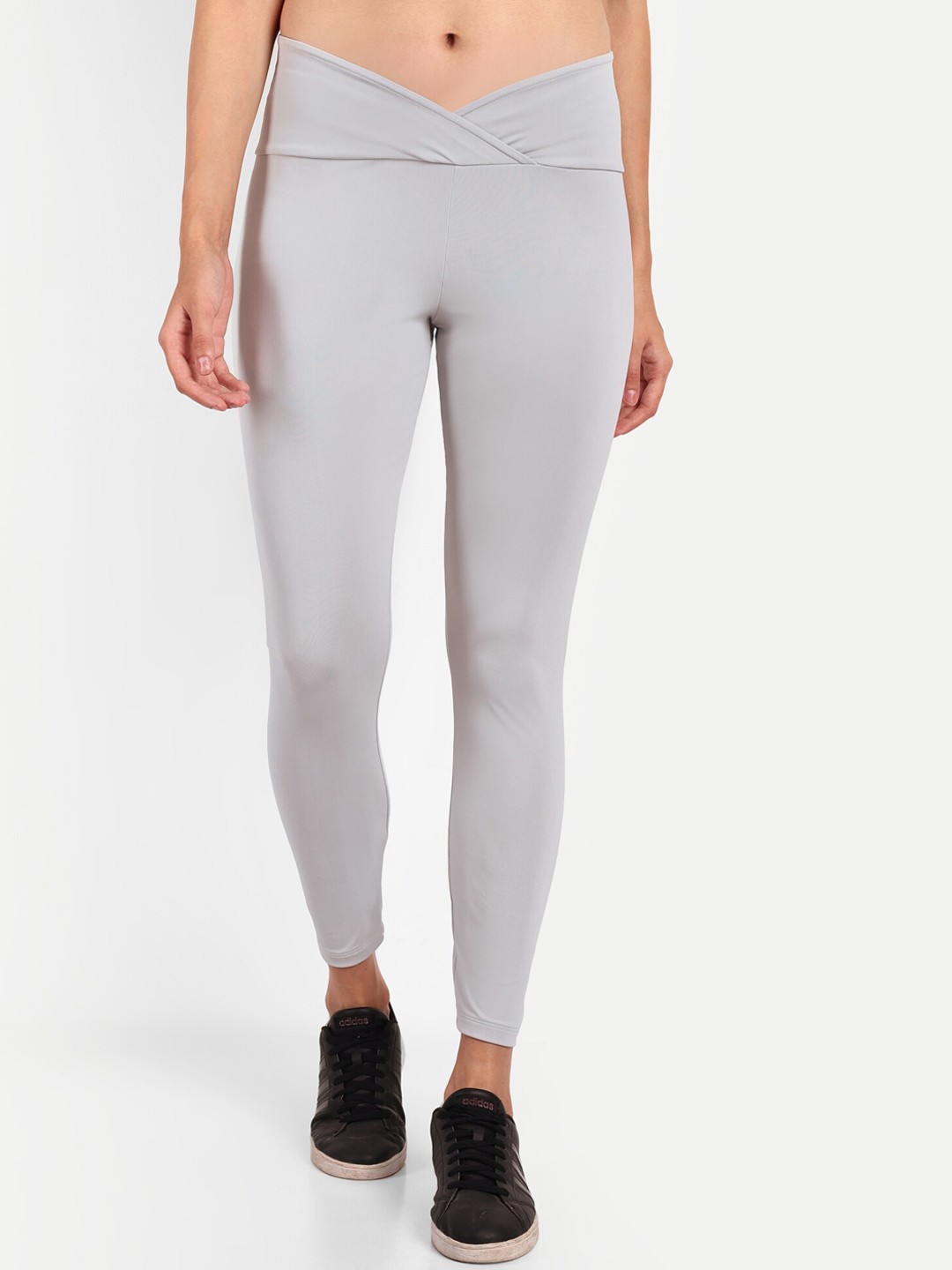 

PANDORNA High-Rise Ankle-Length Gym Tights, Grey