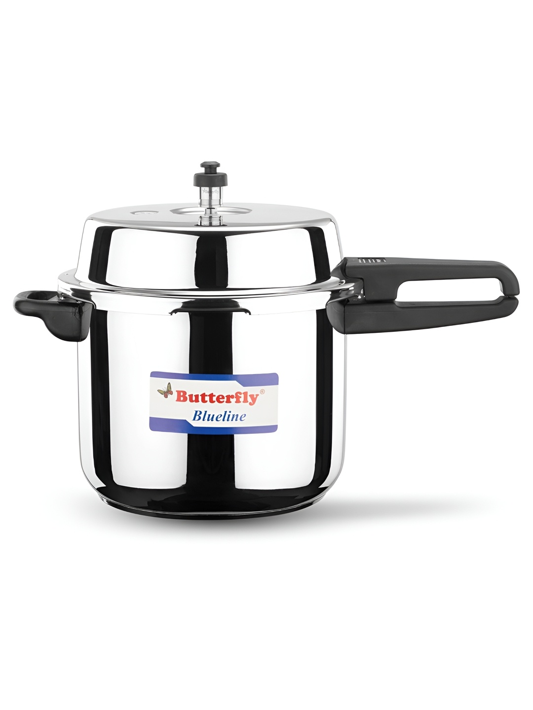 

butterfly Silver-Toned & Black Stainless Steel Pressure Cooker 2L