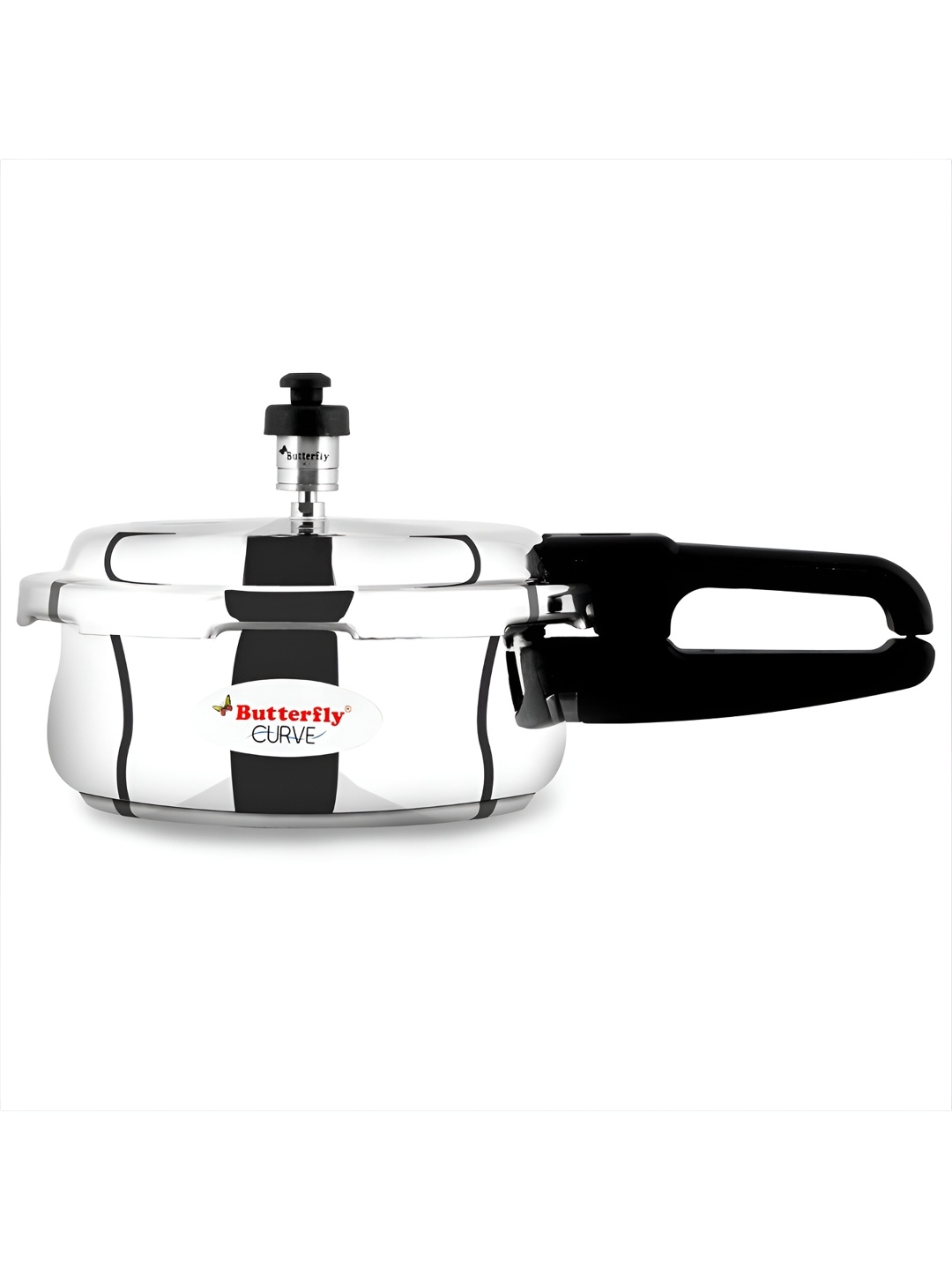 

butterfly Silver-Toned Stainless Steel Pressure Cooker 2L