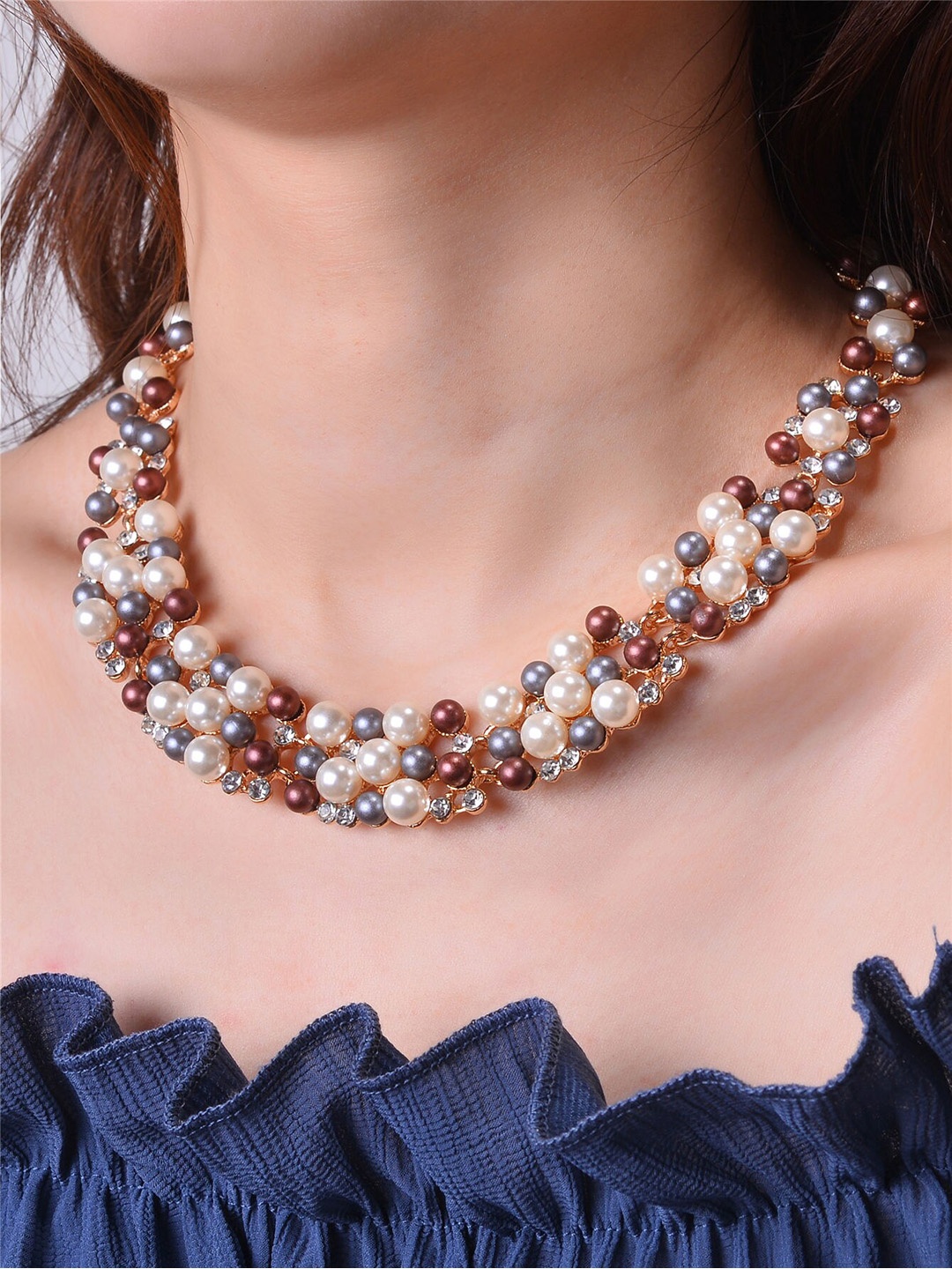 

Shining Diva Fashion Gold Plated Jewellery Set