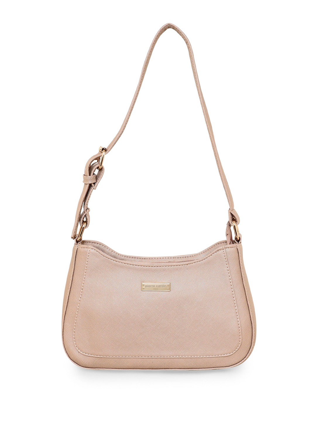 

pierre cardin Structured Sling Bag, Gold