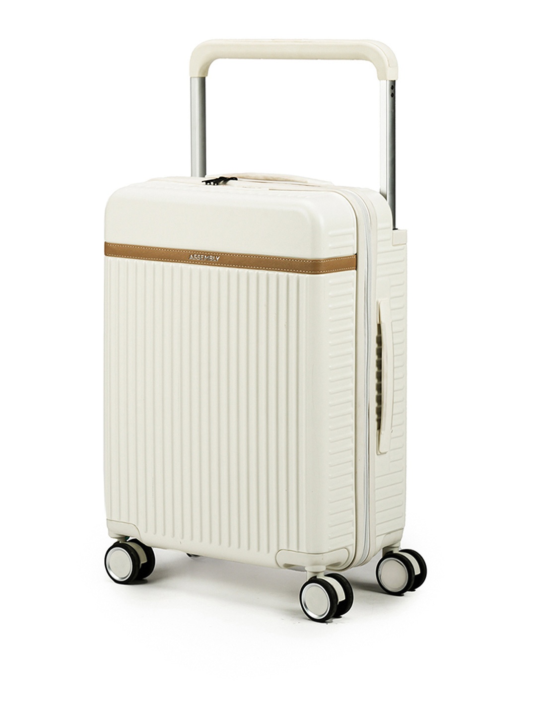 

Assembly Premium Polycarbonate Cabin Trolley Bag - 20 inch - White - Rover 45 Litres