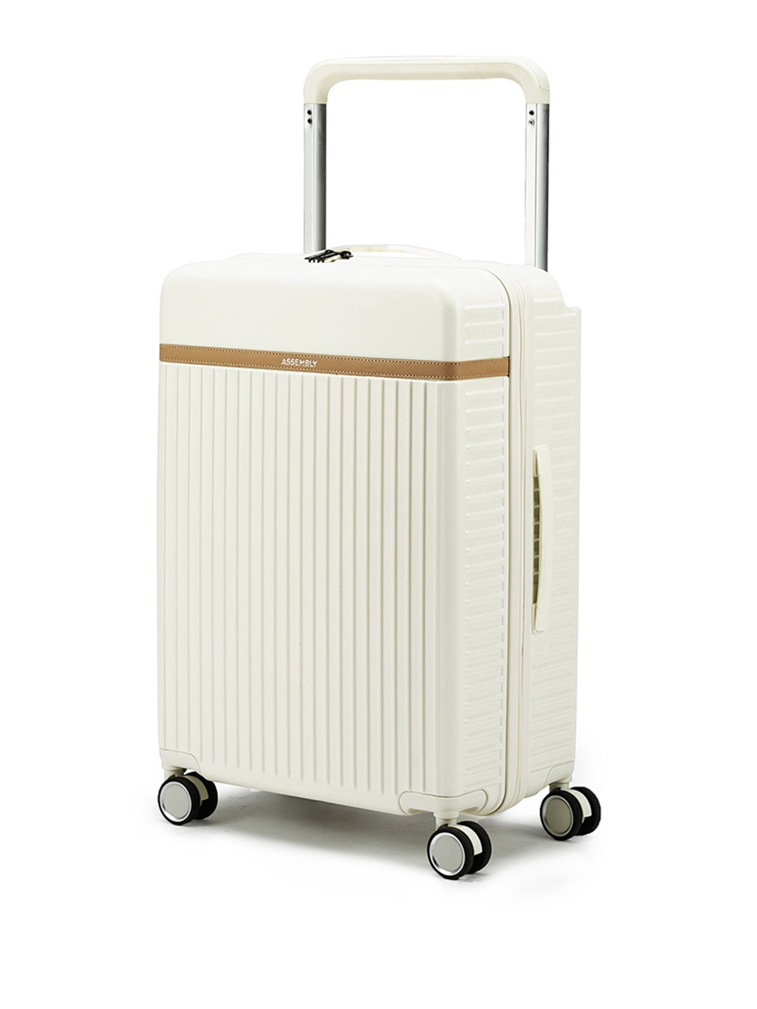 

Assembly 65 L Polycarbonate Check In Trolley Bag, White