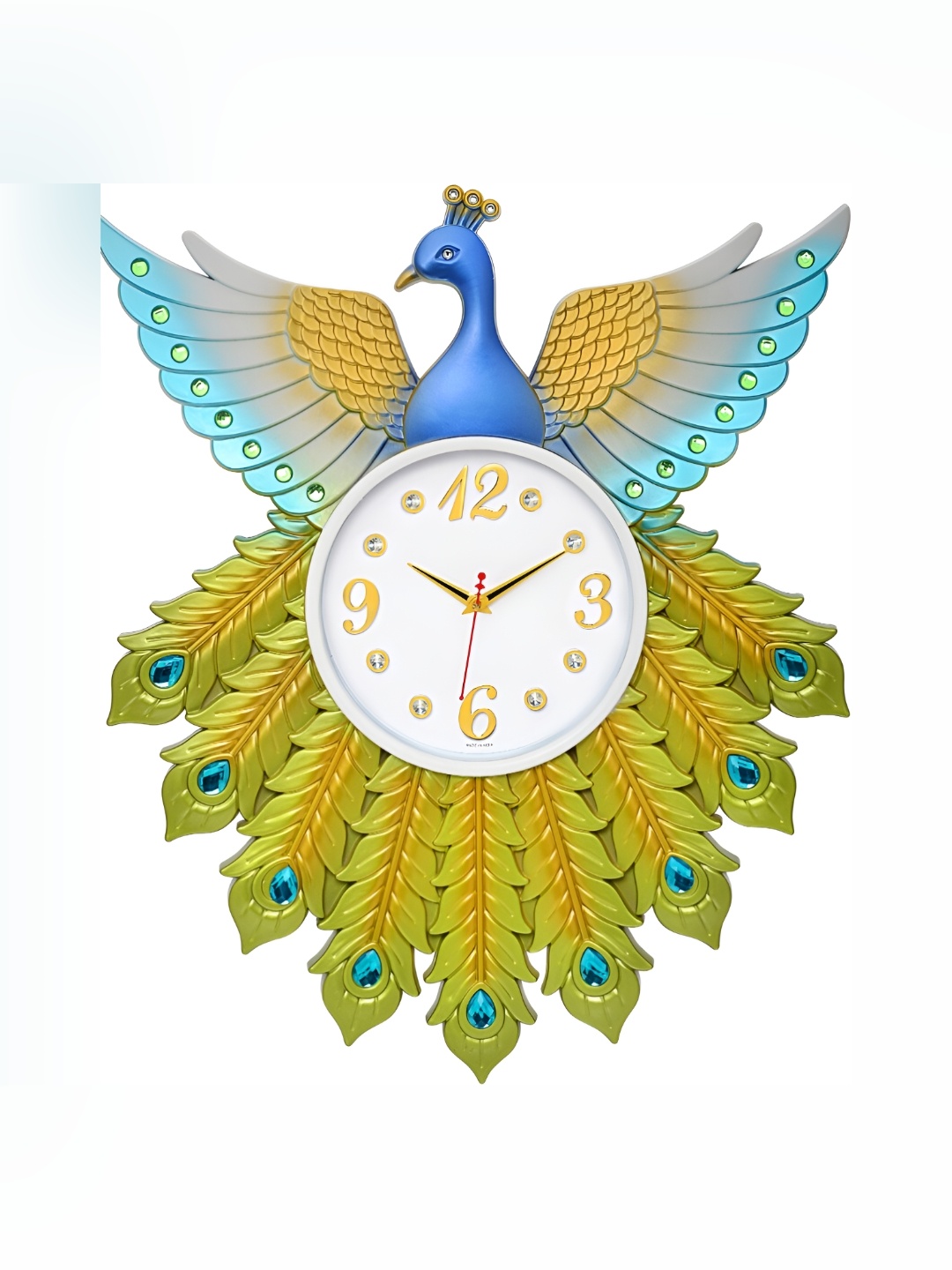 

Attractionz Yellow & White Textured Round Shaped Contemporary Wall Clock