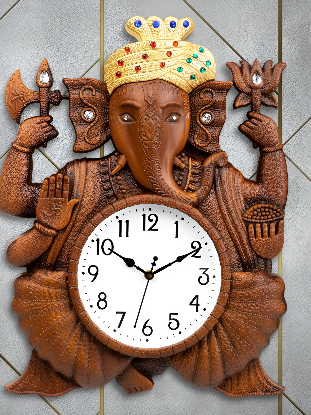 

Attractionz Brown Contemporary Wall Clock