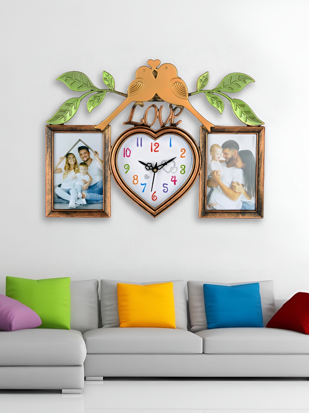 

Attractionz Beige & White Heart Textured Geometric Contemporary Wall Clock