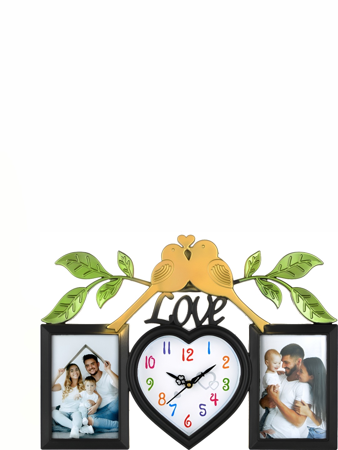 

Attractionz Black Heart Shaped Contemporary Wall Clock