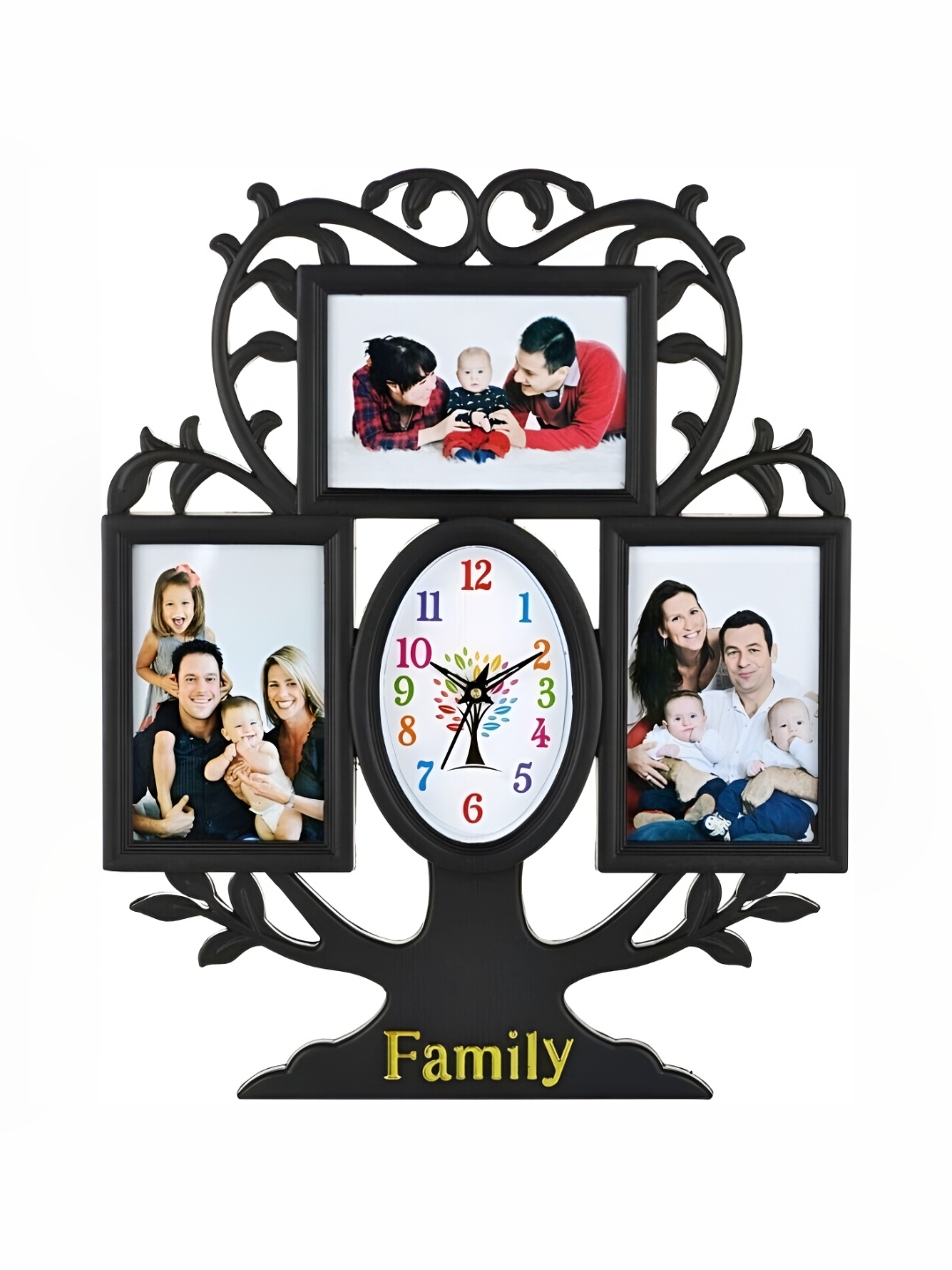 

Attractionz Black & White Oval Shaped Contemporary Wall Clock