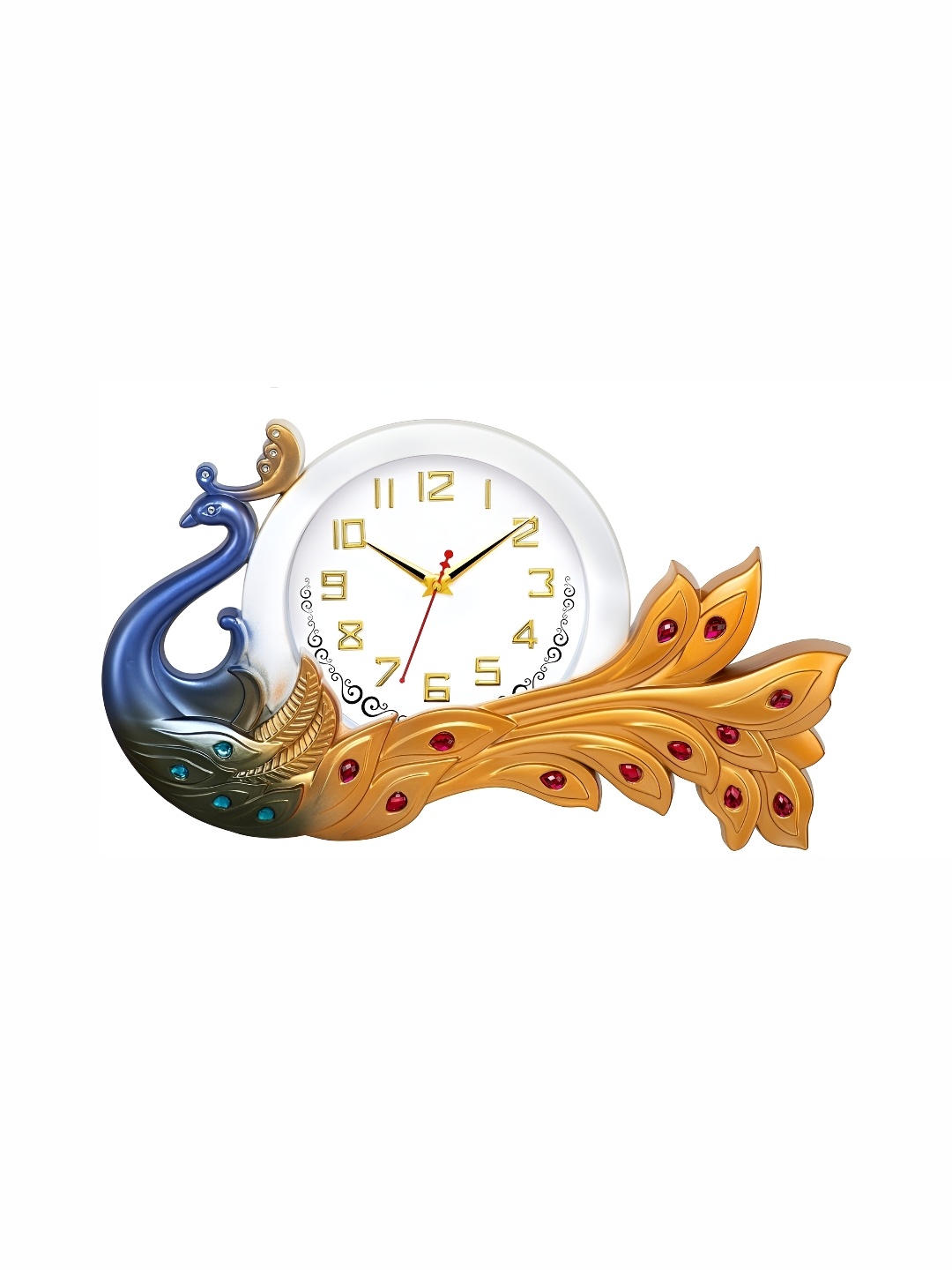 

Attractionz Blue Round Textured Analogue Contemporary Wall Clock