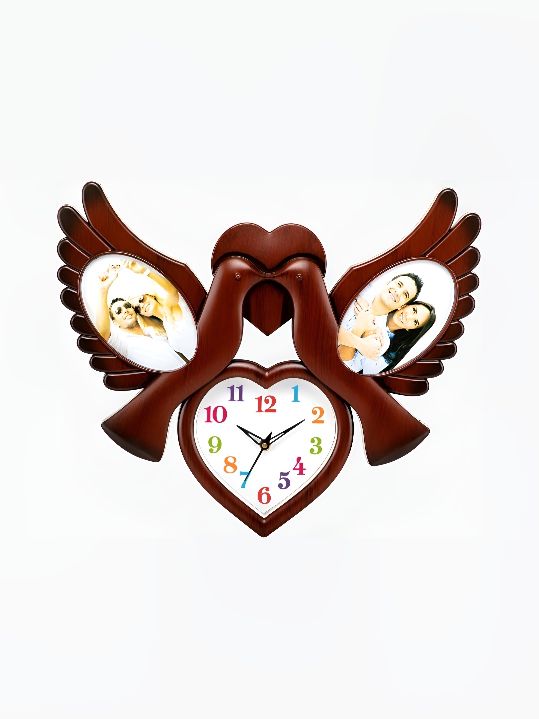 

Attractionz Brown & White Textured Heart Shaped Contemporary Wall Clock