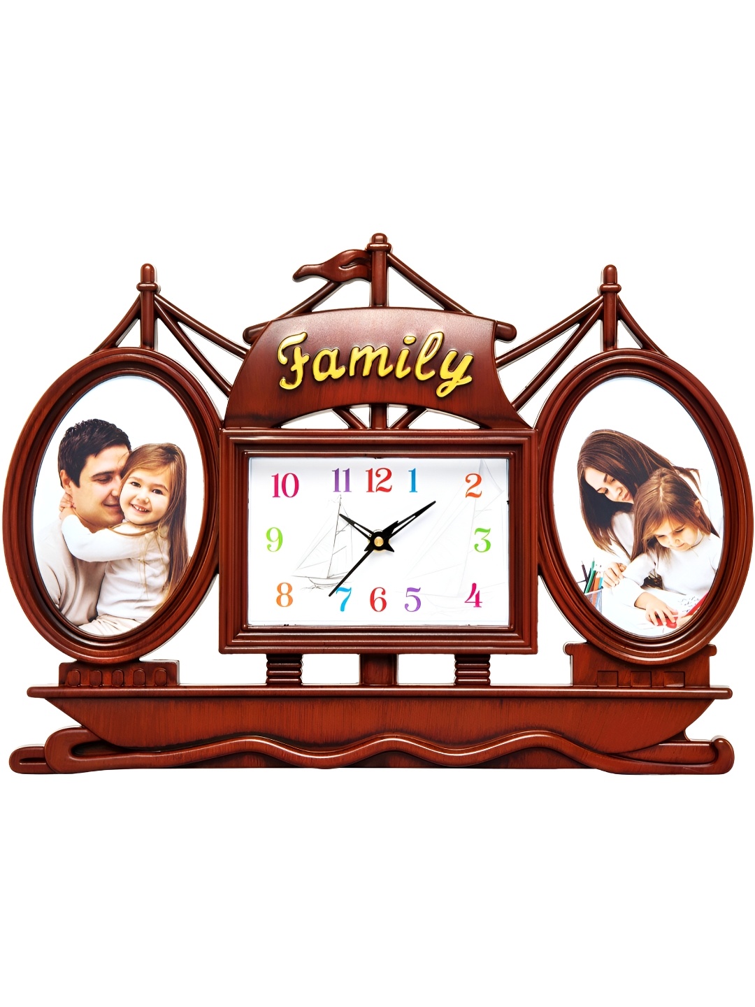 

Attractionz Brown & White Textured Contemporary Square Shaped Wall Clock