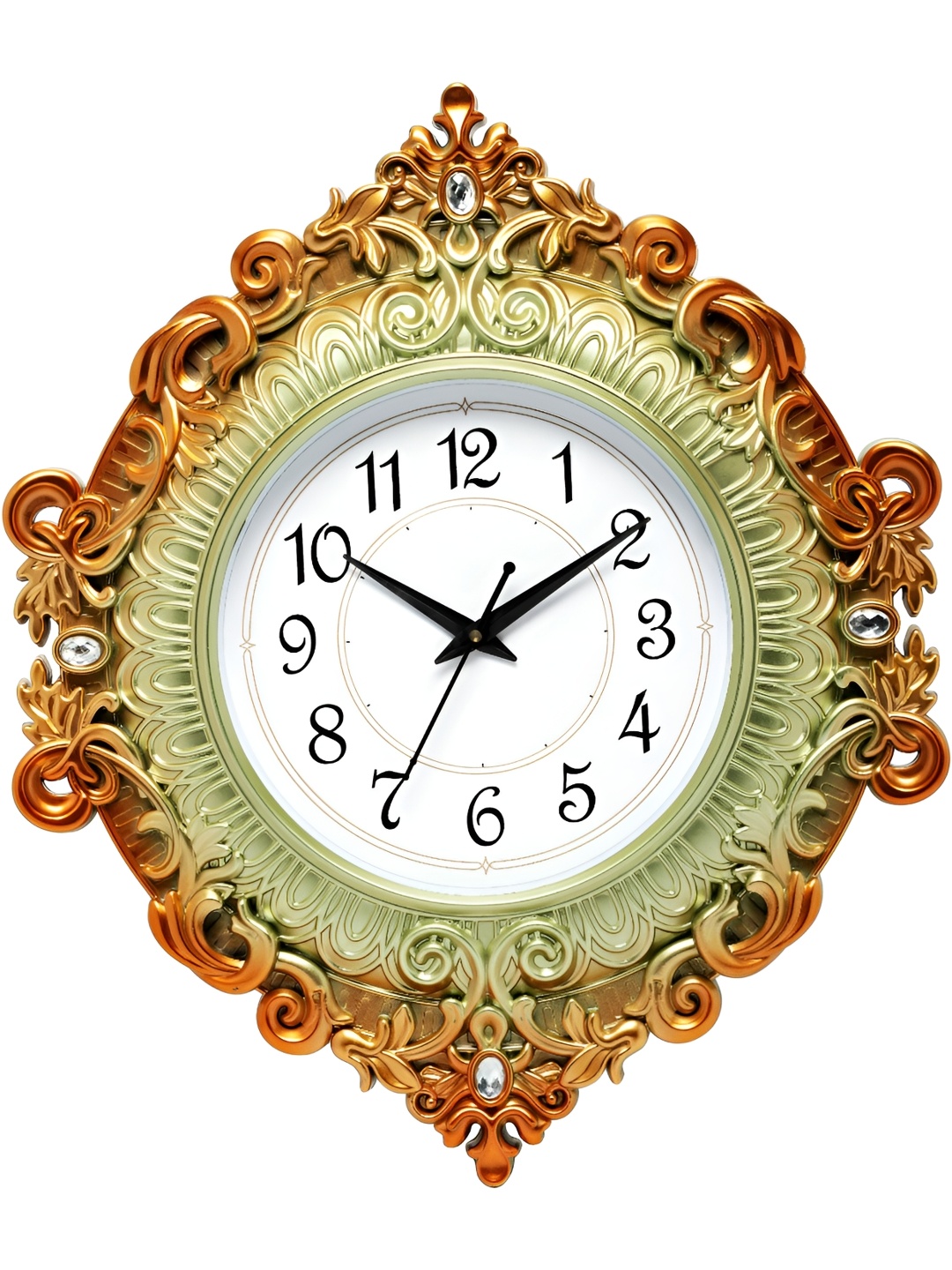 

Attractionz Orange & White Textured Round Shaped Contemporary Wall Clock