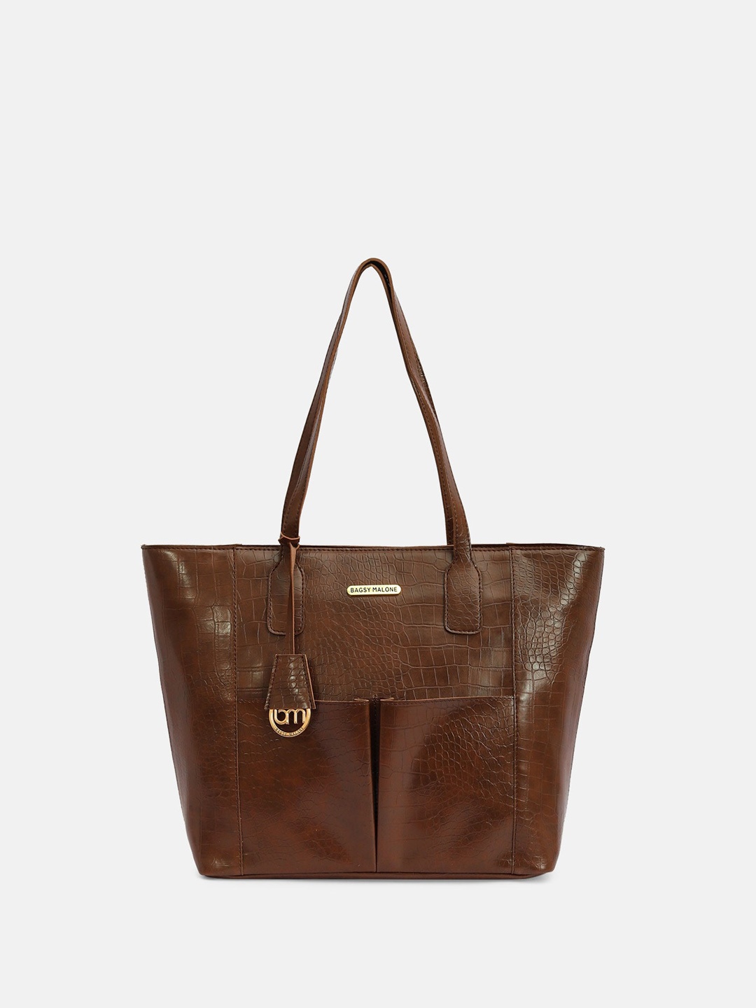 

Bagsy Malone Textured Structured Shoulder Bag, Brown