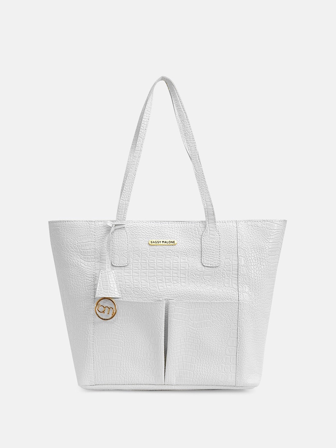 

Bagsy Malone Textured Structured Shoulder Bag, White