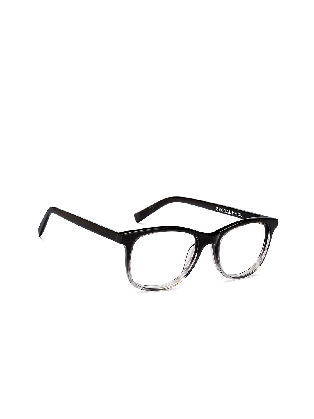 

John Jacobs Unisex Colourblocked Full Rim Wayfarer Frames, Black