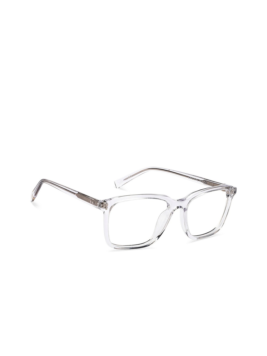 

John Jacobs Unisex Full Rim Rectangle Frames, Transparent