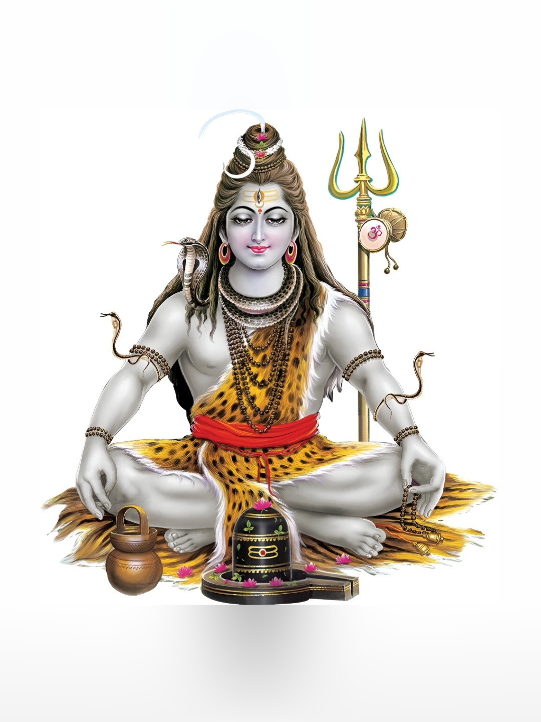 

Aquire Grey & Brown Lord Shiva Printed Self-Adhesive Waterproof Wall Sticker