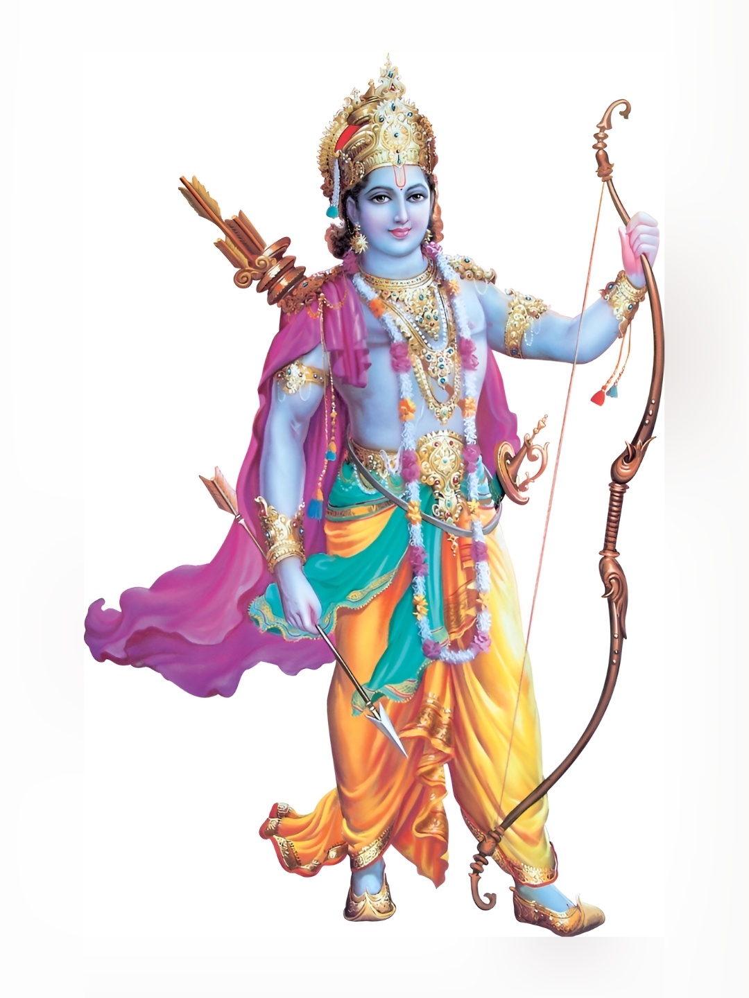 

Aquire Purple & Yellow Lord Ram Printed Self-Adhesive Waterproof Wall Sticker