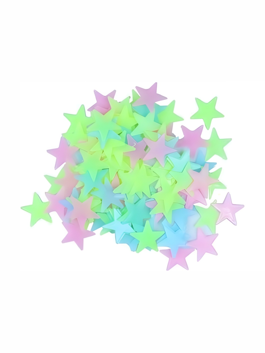 Aquire Green & Pink 200 Pieces Star Radium Wall Stickers