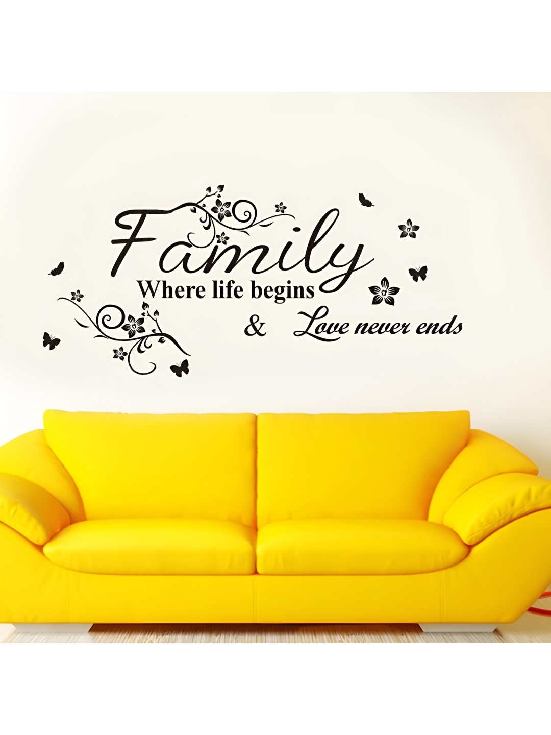 

Aquire Black Printed Self-Adhesive Wall Sticker