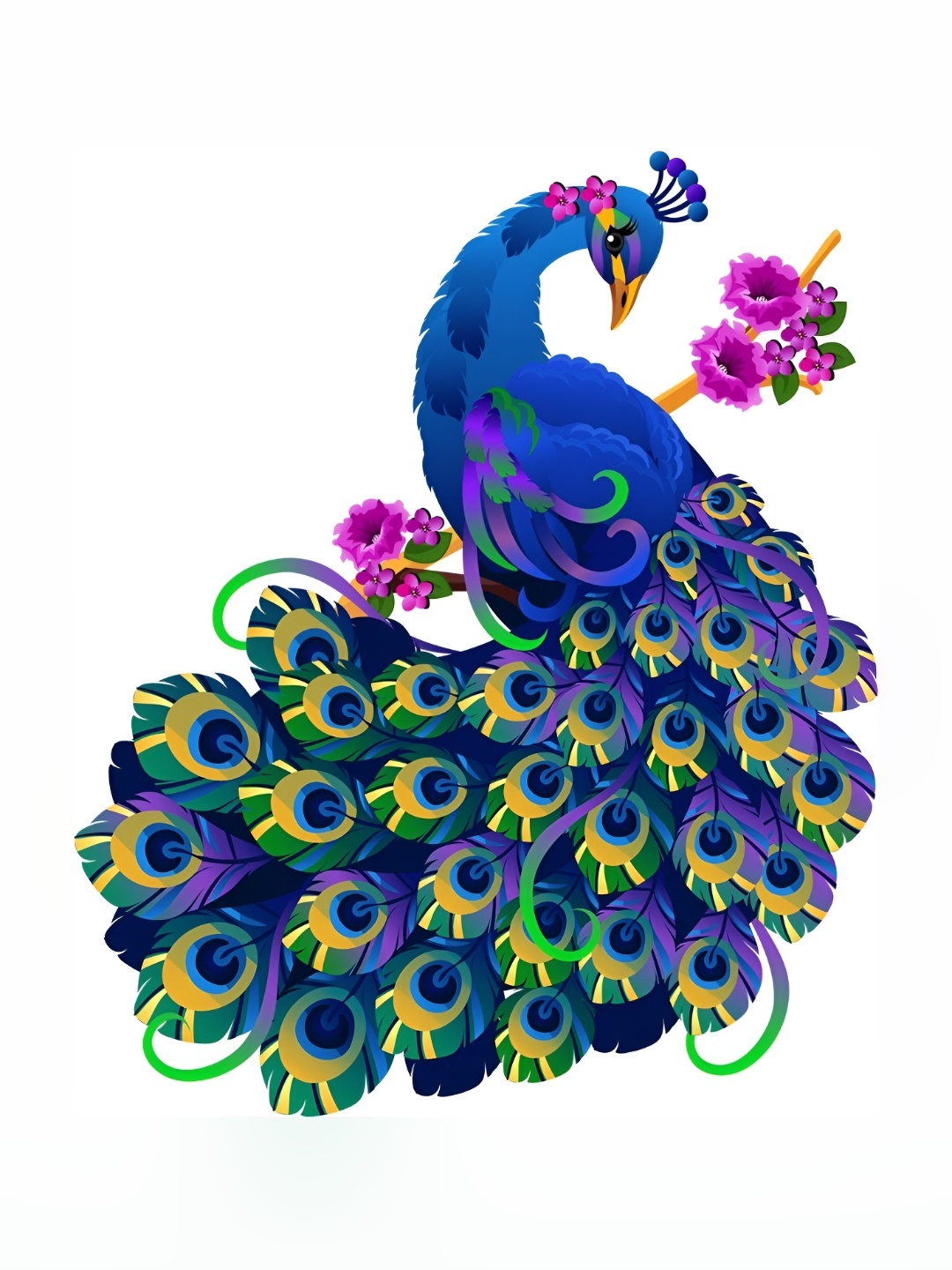 

Aquire Blue & Green Peacock Printed Self Adhesive Wall Sticker