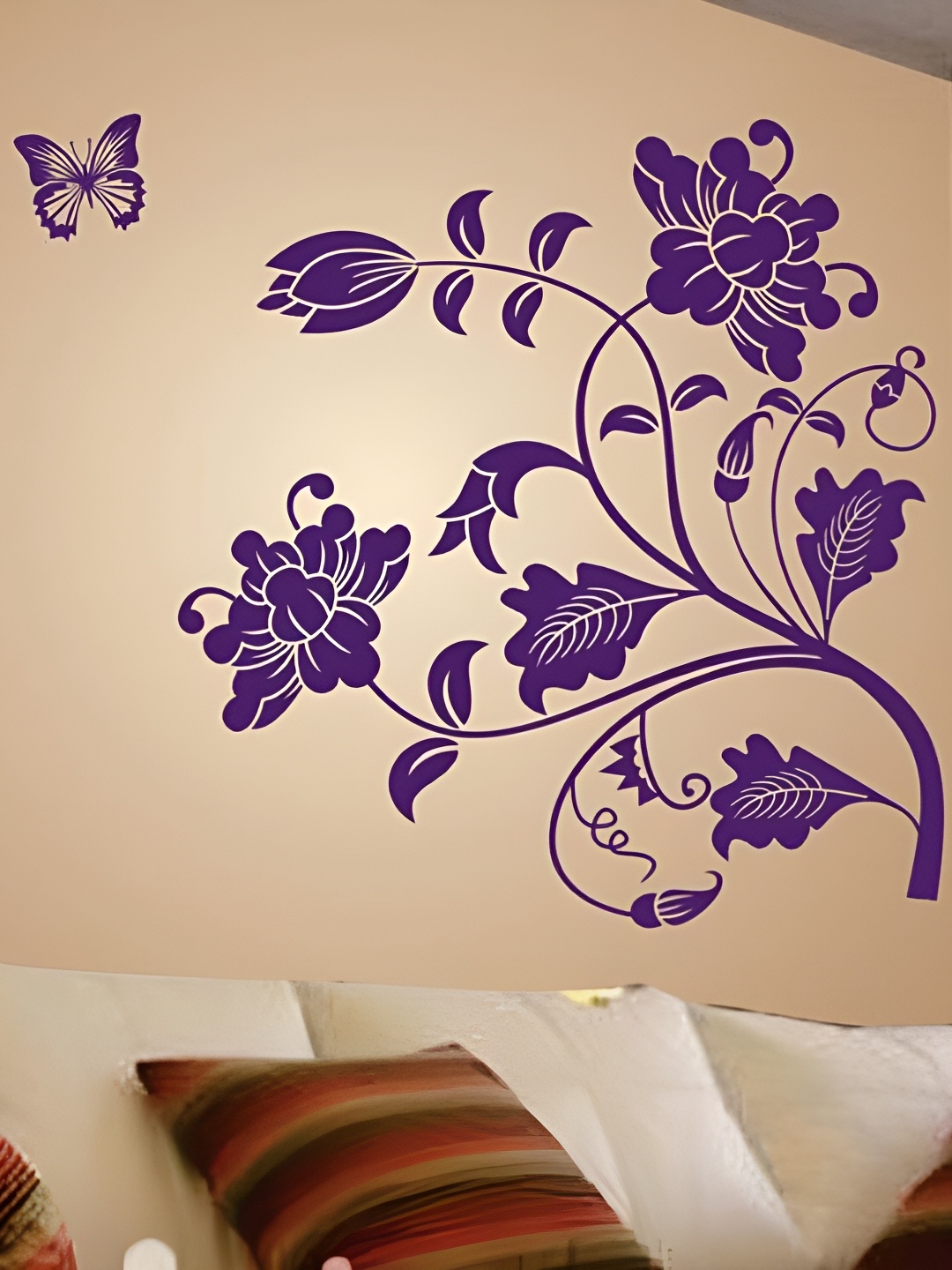 

Aquire Purple Printed Self-Adhesive Wall Sticker