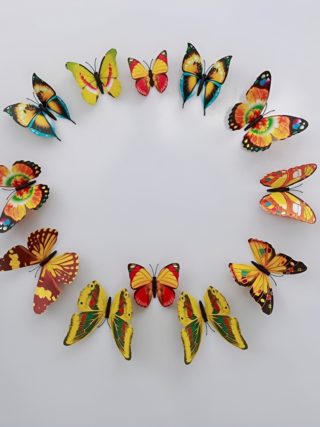 

Aquire Rangoli Magnat 3D Butterfly Self-Adhesive Wallpaper, Yellow