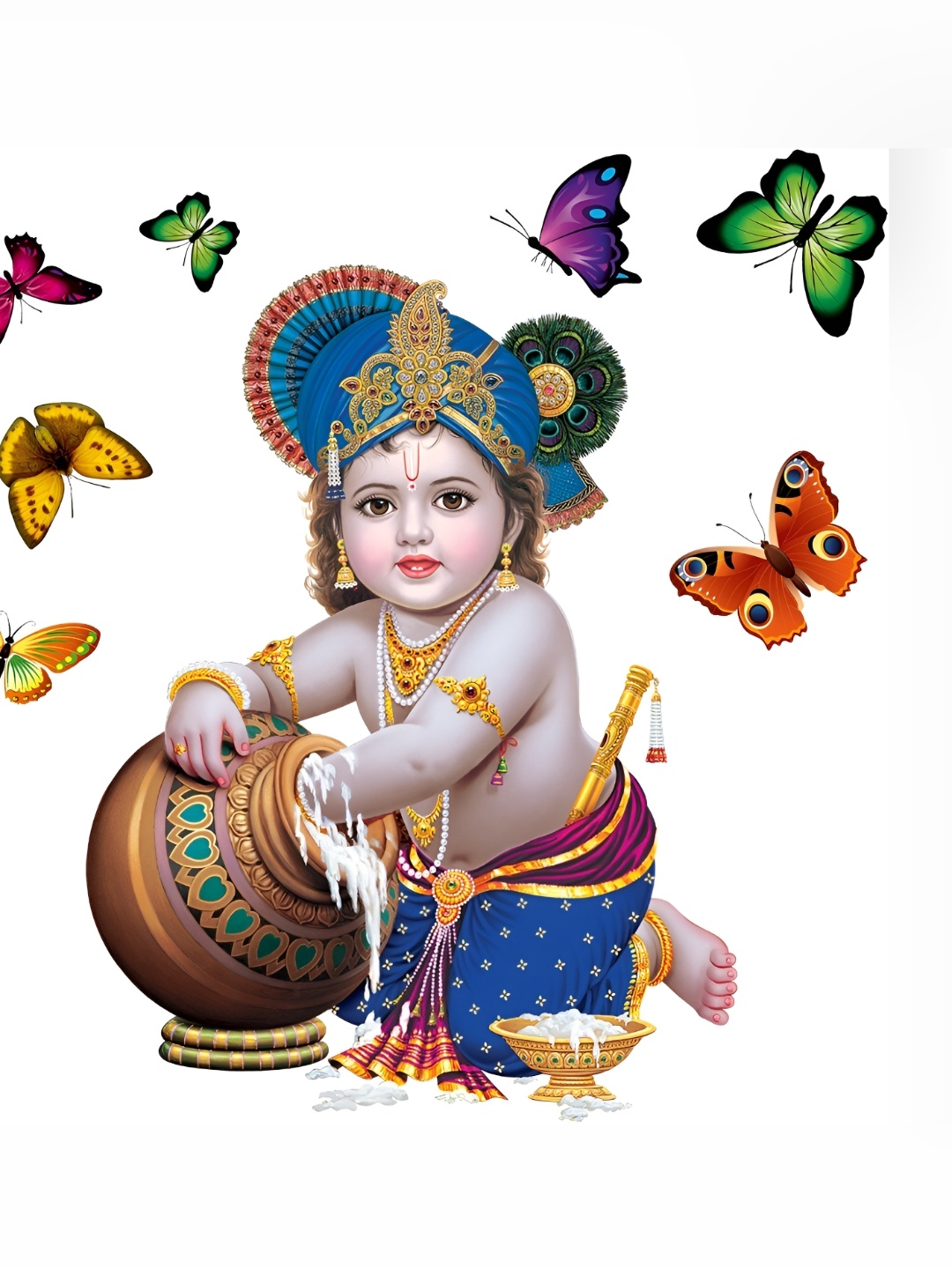 

Aquire Blue & Brown Religious Self Adhesive Removable Wall Stickers