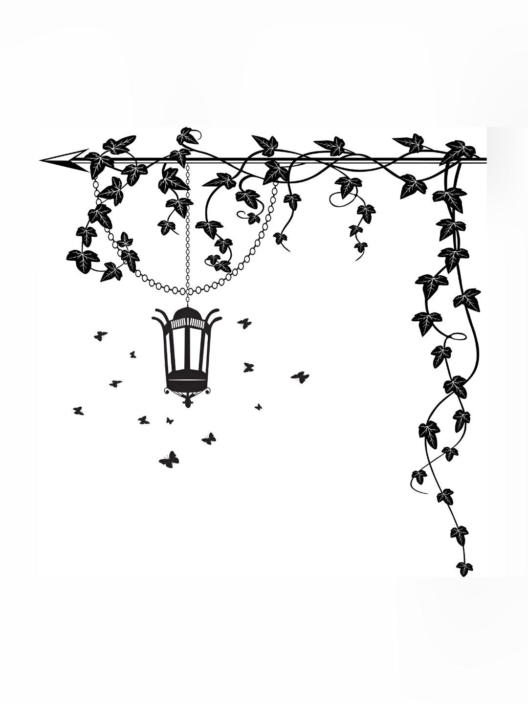 

Aquire Black Printed Self-Adhesive Wall Sticker