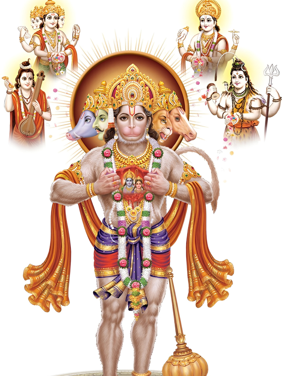 

Aquire Red & Yellow Self Adhesive Religious Removable Wall Sticker