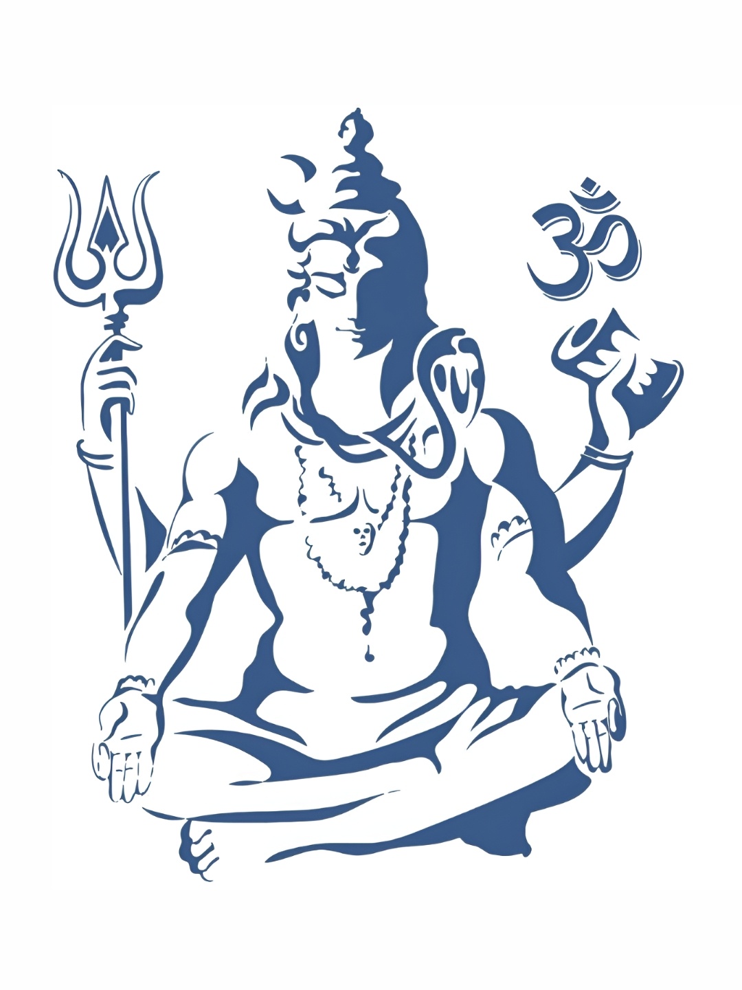 

Aquire Blue Religious Printed Self Adhesive Removable Wallpaper