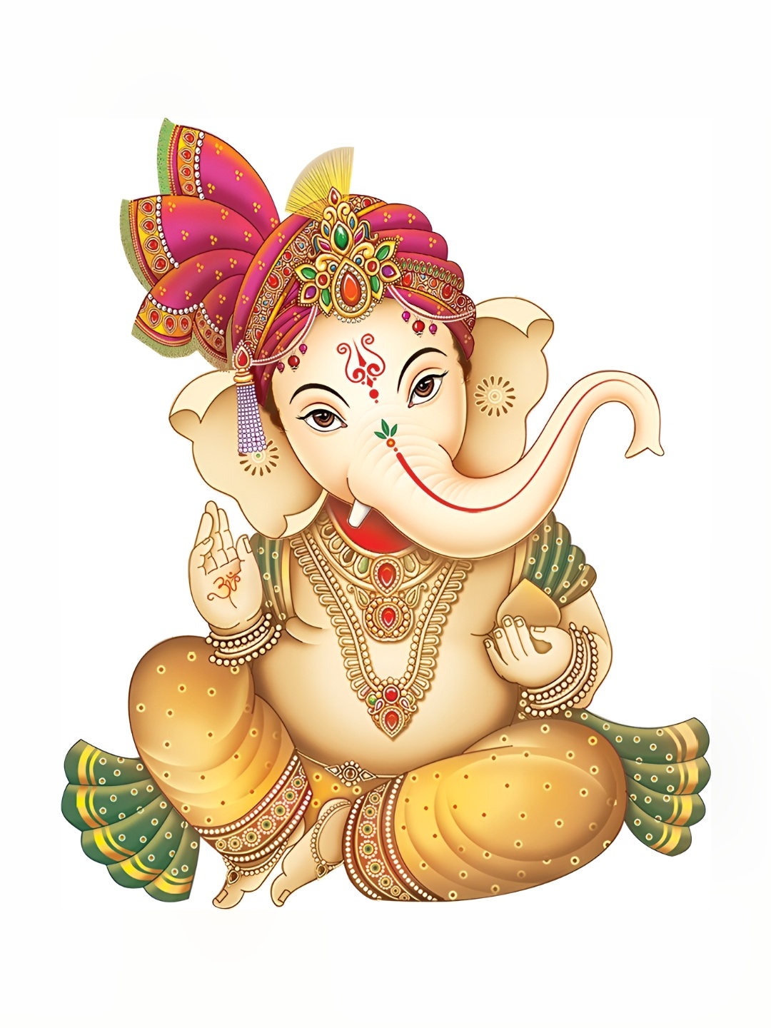 

Aquire Cream Lord Ganesha Self Adhesive Removable Wallpaper