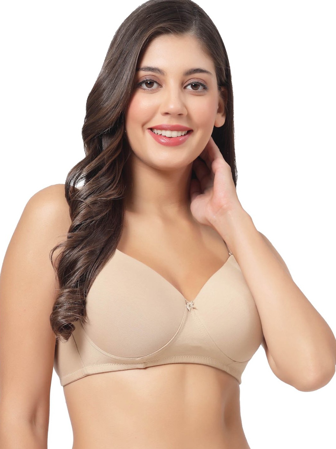 

SHYAM SONS FLAIR Full Coverage Lightly Padded Push-Up Bra With All Day Comfort, Beige