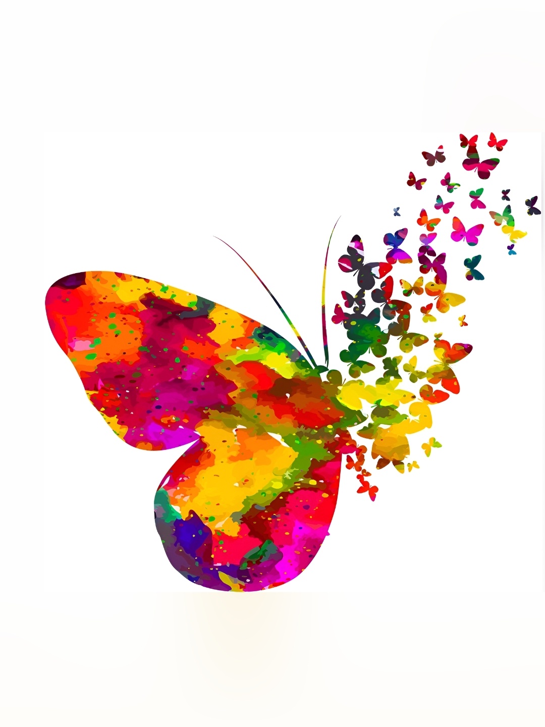 

Aquire Red Butterfly Printed Wall Sticker