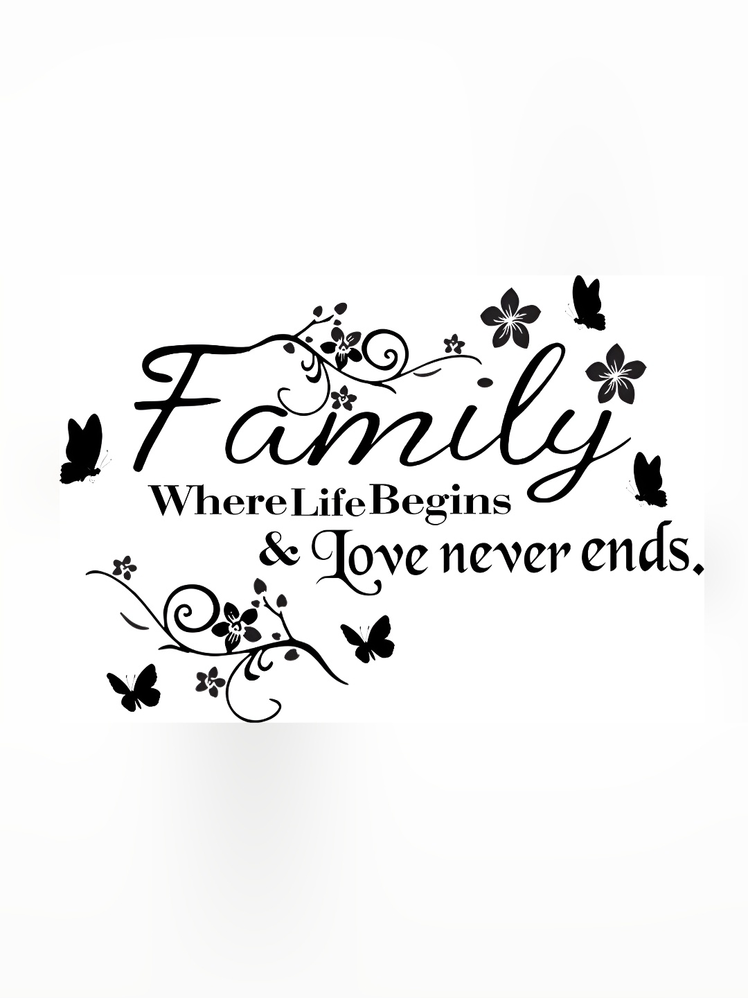 

Aquire Black Printed Self Adhesive Wall Sticker